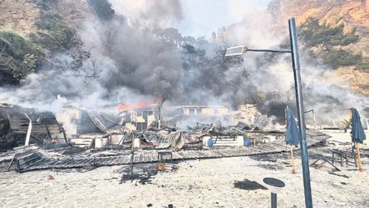 Büyükada'da yangın: Alevler ormanlık alana sıçradı