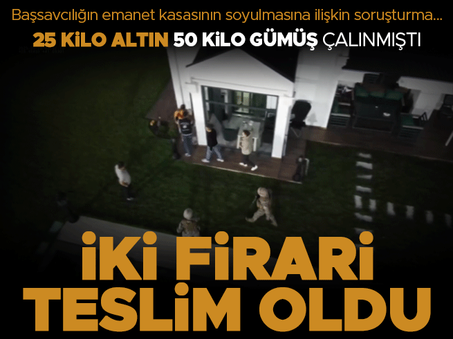 Büyükçekmece'de adli emanet soygunu: 2 şüpheli sınırda teslim oldu