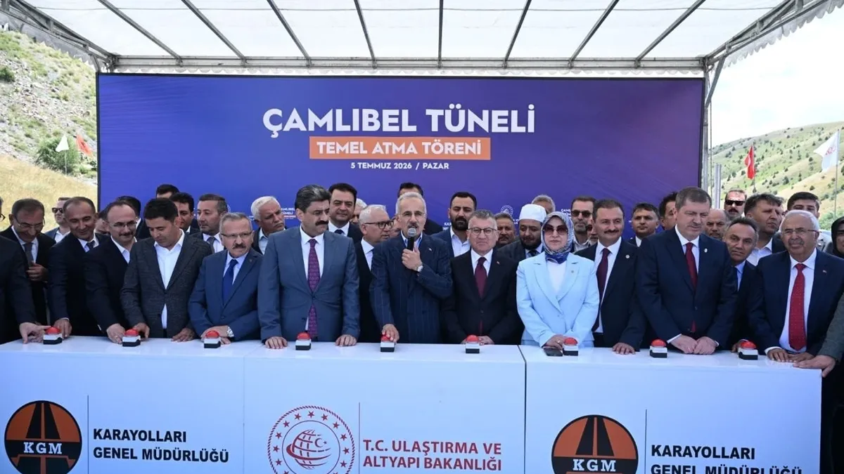 Çamlıbel Tüneli Temeli Atıldı: Sivas-Tokaratası 5 Dakikaya İniyor