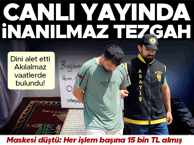 Canlı yayında büyü ve muska vaadiyle dolandırıcılık: Operasyonla çökertildiler