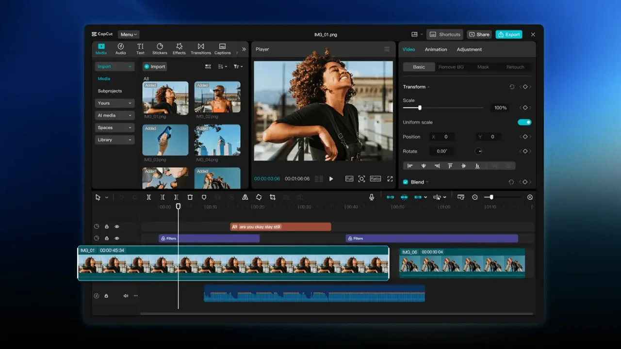 CapCut Pad ile Tablette Profesyonel Video Düzenleme Deneyimi