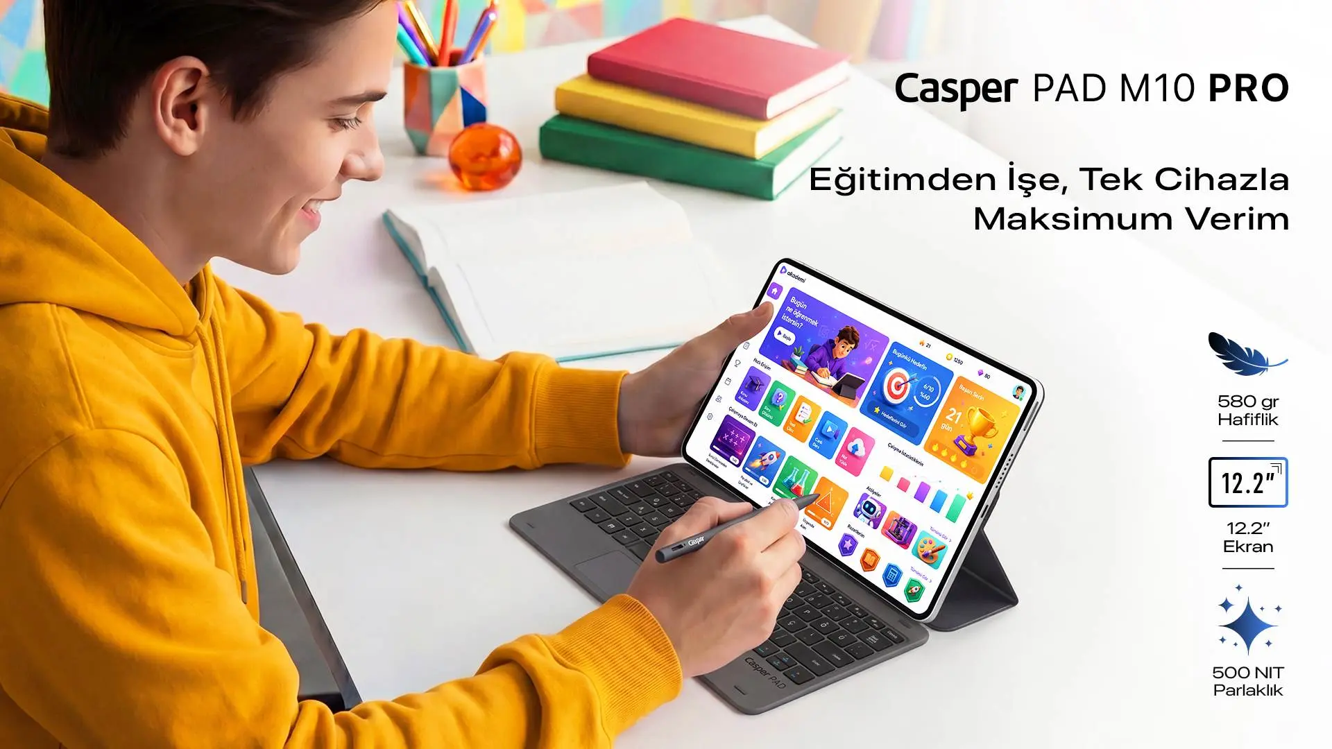 Casper PAD M10 Pro: Ders ve Ödev İçin Tek Tablet Çözümü