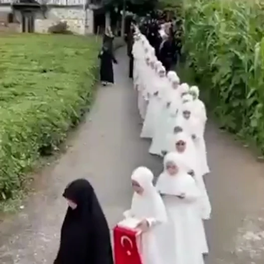 Çaykara'da hafızlık icazet merasimi coşkusu