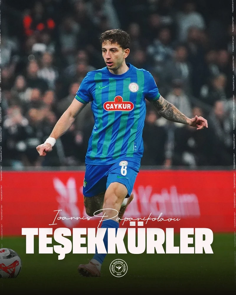 Çaykur Rizespor'da Ioannis Papanikolaou ile yollar ayrıldı