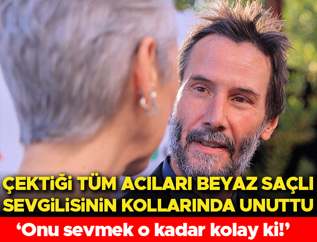 Çektiği acıları beyaz saçlı aşkının kollarında unuttu: 'Onu sevmek öyle kolay ki