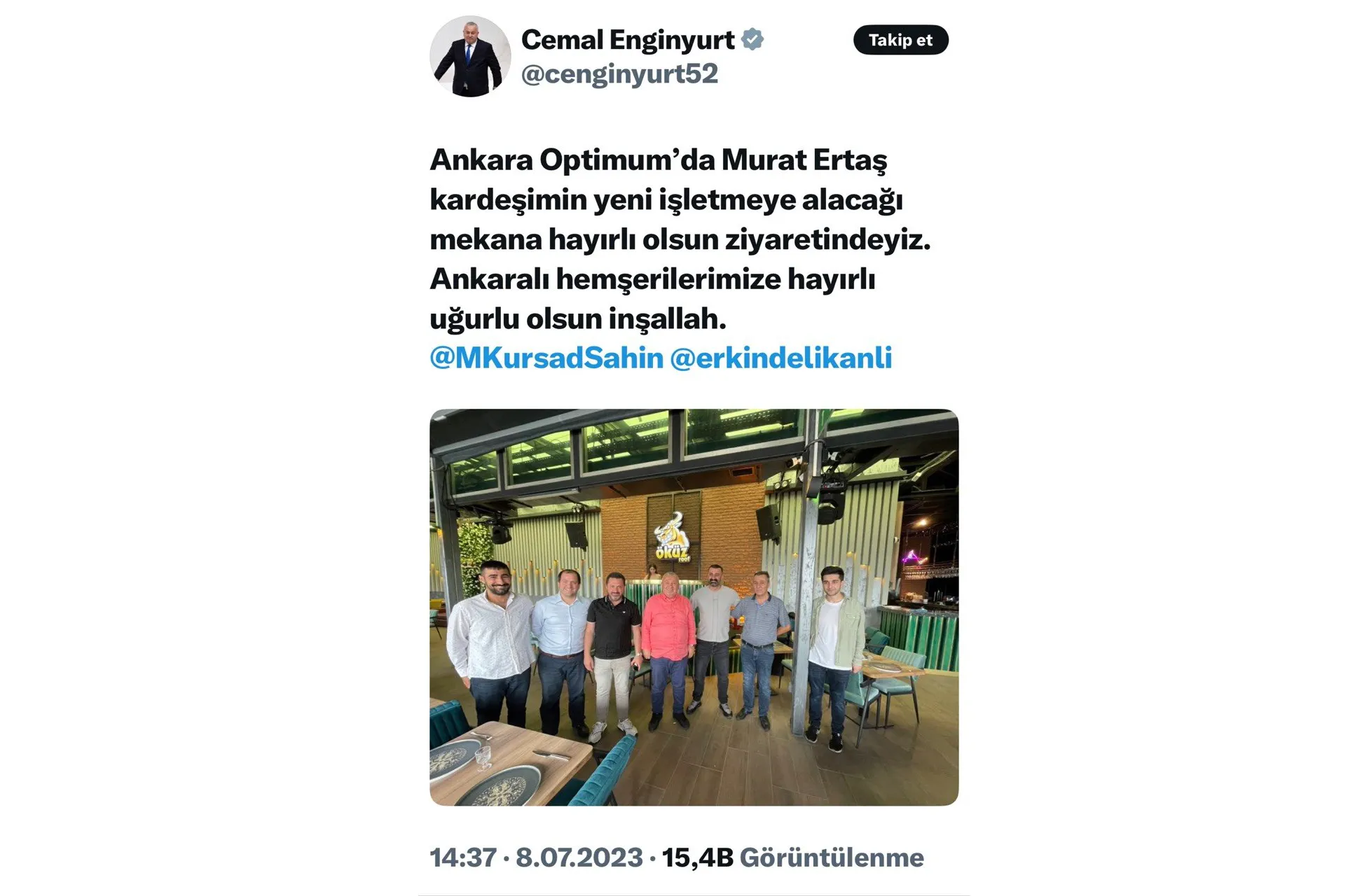 Cemal Enginyurt'un Oğlunun Gece Kulübü Ortaklığı Ortaya Çıktı
