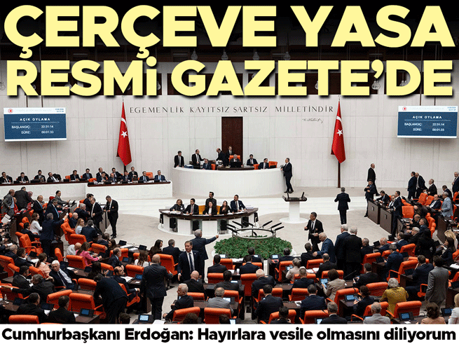 Çerçeve Yasa Resmi Gazete'de: Terörsüz Türkiye Yolunda Yeni Adım