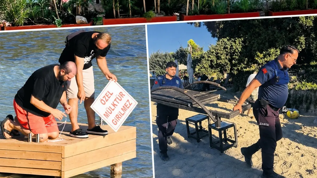 Çeşme'de Özel Plaj Gerilimi: Halkın Sahili Geri Alındı