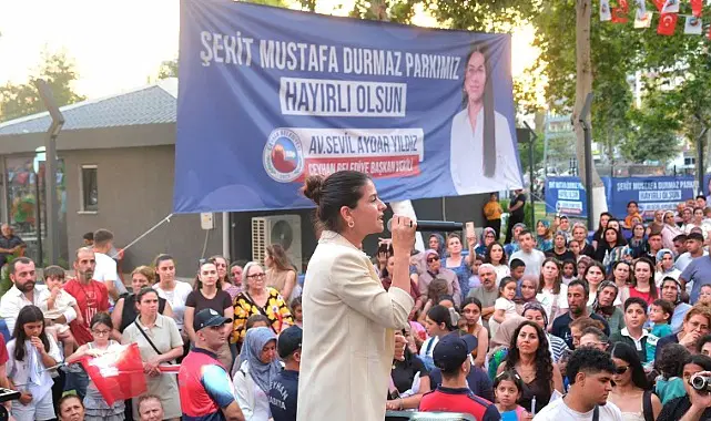 Ceyhan'da Şehit Mustafa Durmaz Parkı hizmete açıldı