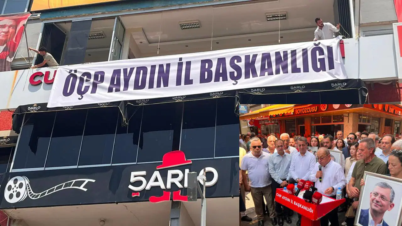 CHP'de Aydın depremi: İl yönetimi topluca istifa etti, binaya 'ÖÇP' pankartı asıldı