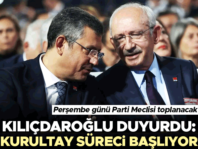 CHP'de kurultay süreci başlıyor: Kılıçdaroğlu duyurdu