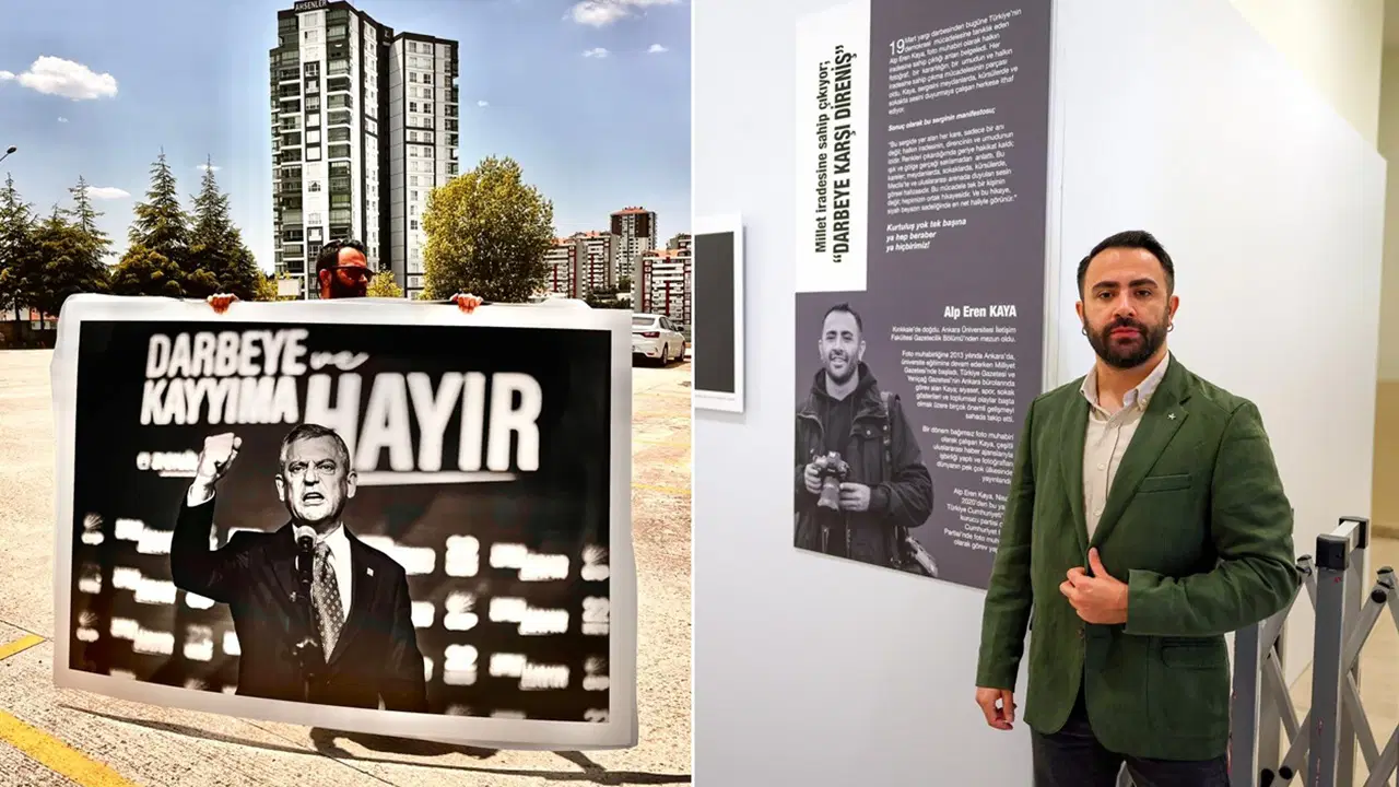 CHP'li foto muhabiri işten çıkarıldı, sergisini kendi taşıdı