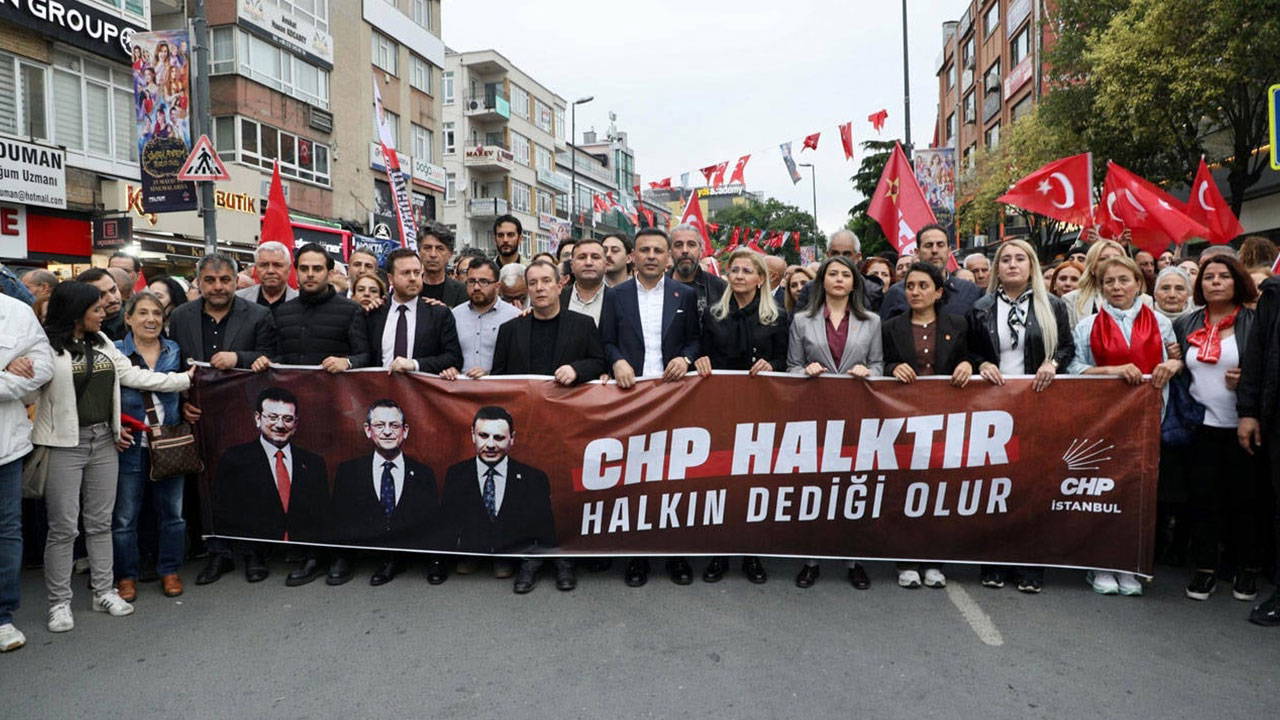 CHP'den Maltepe'de geçim, özgürlük, adalet ve seçim yürüyüşü