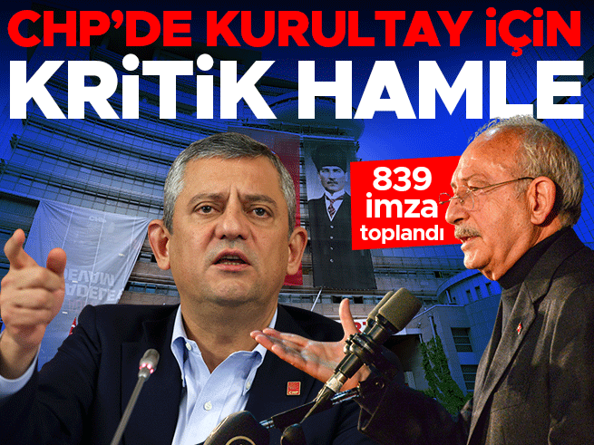 CHP'de kurultay için 839 delege imzası Genel Merkez'e teslim edildi