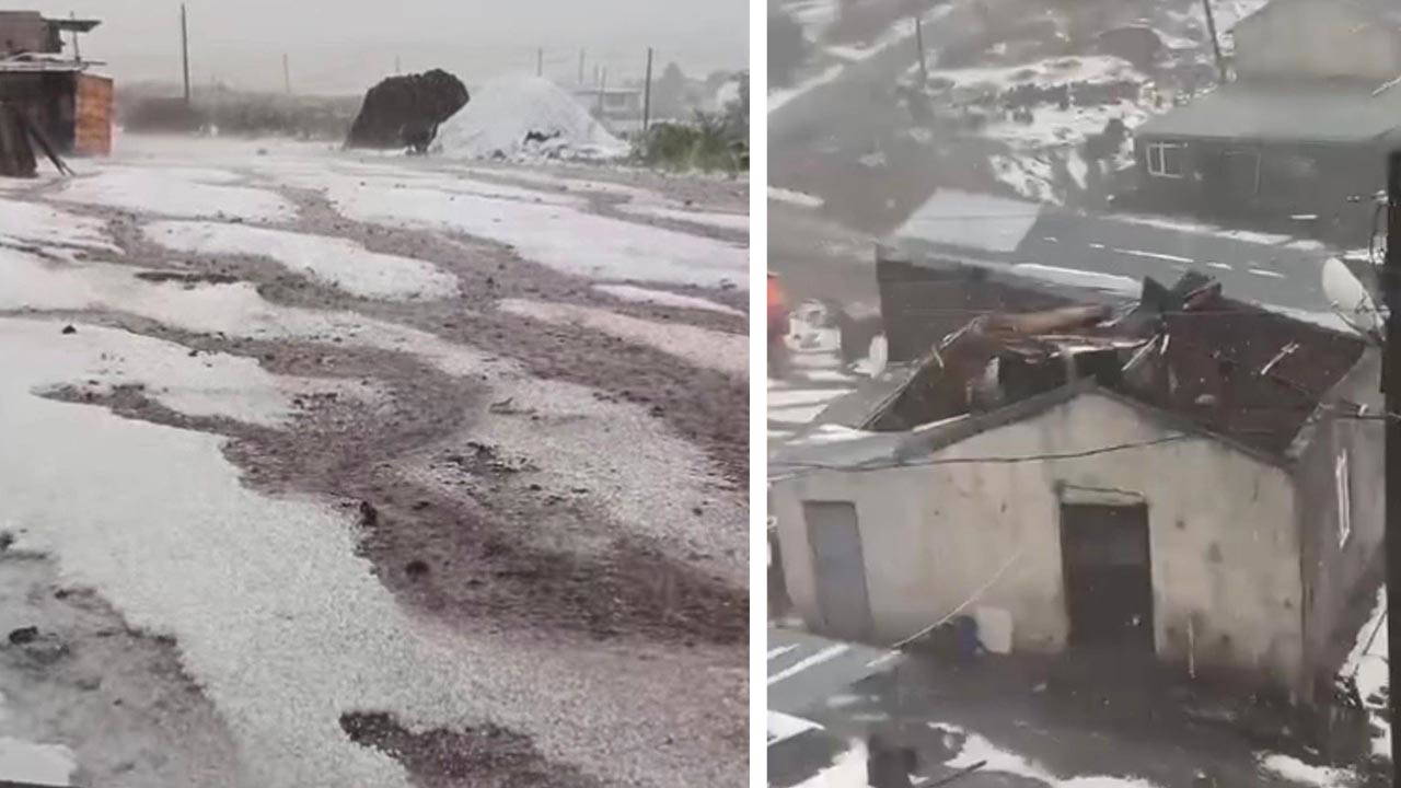 Çıldır'da Fırtına ve Dolu Büyük Hasar Bıraktı