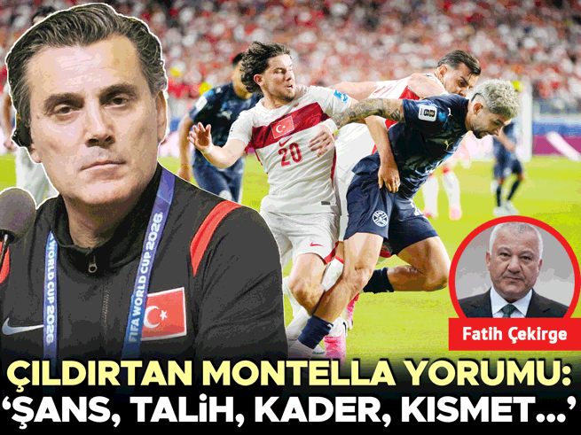 Çıldırtan Montella yorumu: ‘Şans, talih, kader, kısmet...’