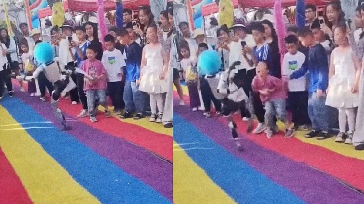 Çin'de palyaço peruklu robot çocuğa tekme attı, güvenlik endişeleri arttı
