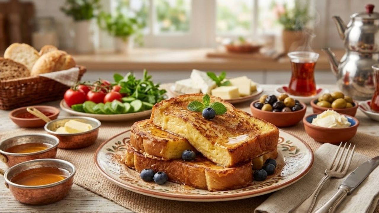 Çocukluğun Kahvaltısı Sofralara Dönüyor: Sütlü Yumurtalı Ekmek Tarifi