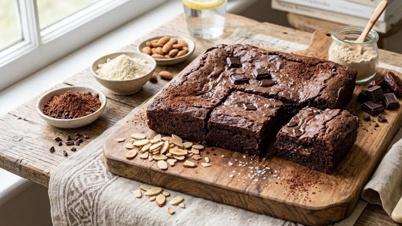 Çölyak Dostu Badem Unlu Yüksek Proteinli Brownie Tarifi