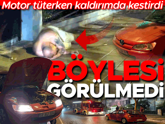 Çorlu'da Pes Dedirten Olay: Arızalı Aracı Yol Ortasında Bırakıp Kaldırımda Uyudu