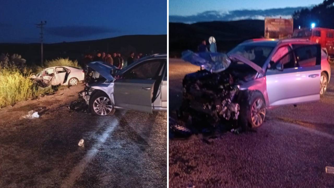 Çorum'da İki Otomobil Çarpıştı: 1 Ölü, 6 Yaralı