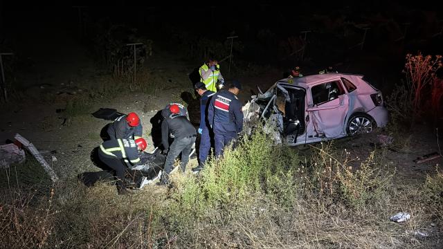 Çorum'da nişanlı çift trafik kazasında hayatını kaybetti