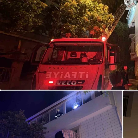 Çorum'da Yangın: 7 Kişi İtfaiye Merdiveniyle Kurtarıldı