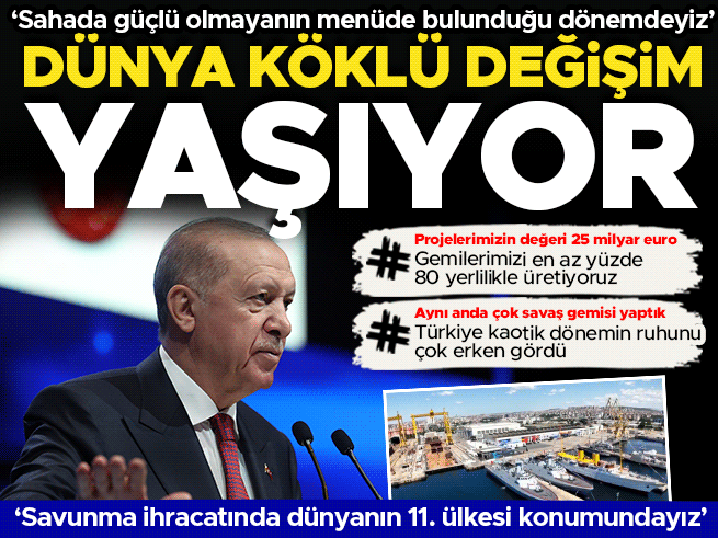 Cumhurbaşkanı Erdoğan: Deniz Gücümüzü Güçlendiriyoruz