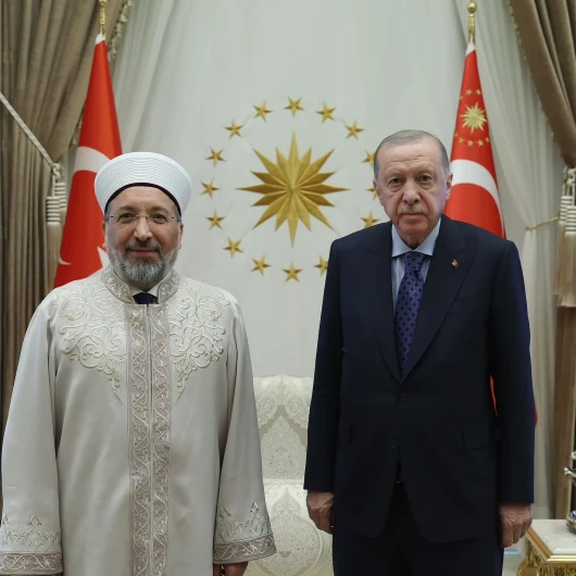 Cumhurbaşkanı Erdoğan, Diyanet İşleri Başkanı Arpaguş'u Kabul Etti