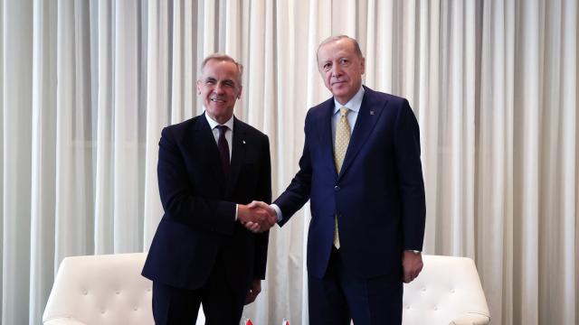 Cumhurbaşkanı Erdoğan, Kanada Başbakanı Carney ile Görüştü