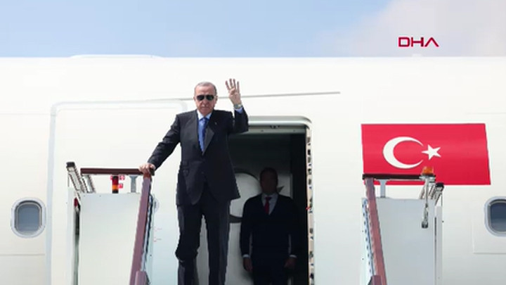Cumhurbaşkanı Erdoğan, Katar Emiri'nin vefatı için Doha'da