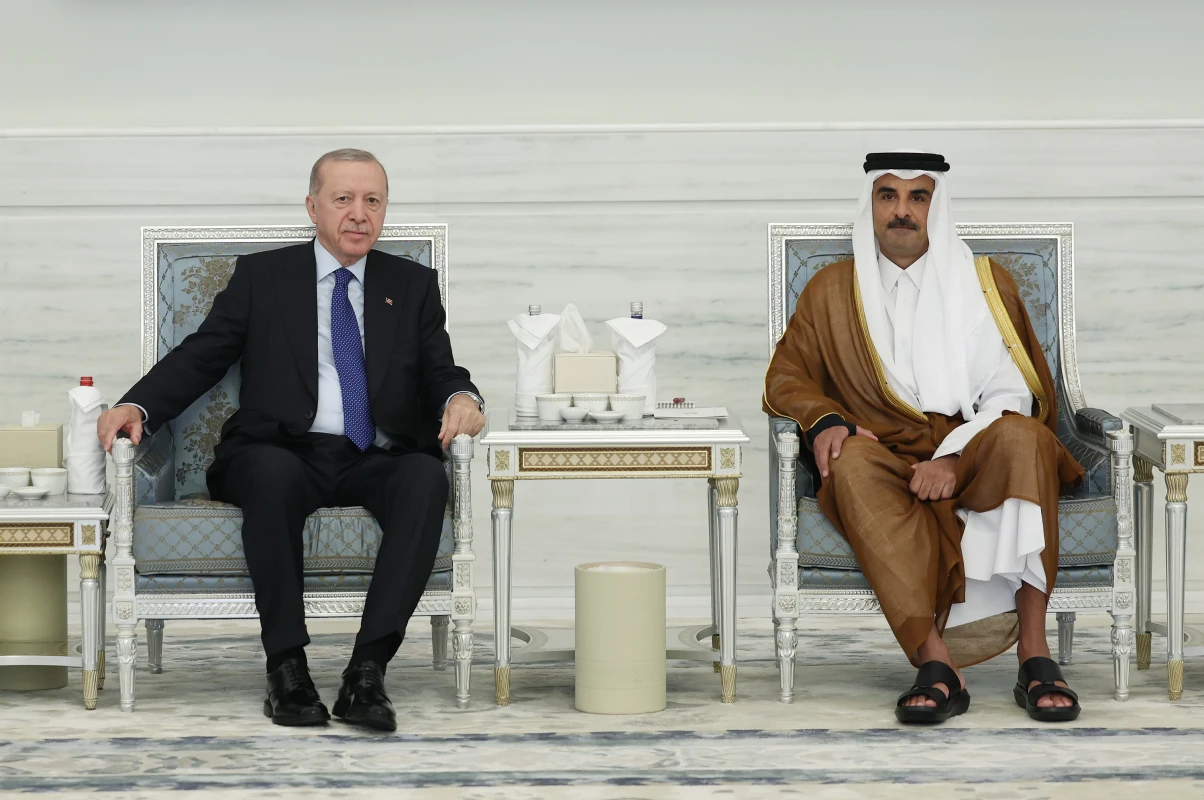 Cumhurbaşkanı Erdoğan Katar'da Taziye Ziyaretinde Bulundu