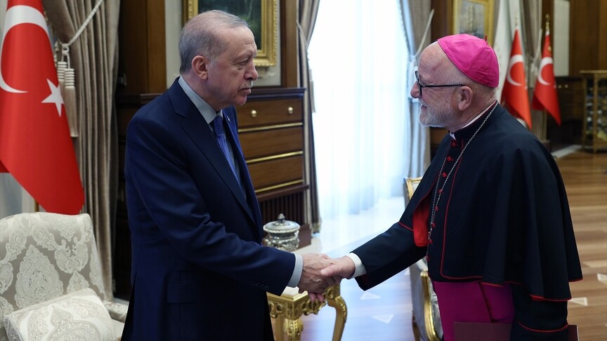 Cumhurbaşkanı Erdoğan, Katolik Episkoposlar Heyetiyle Görüştü