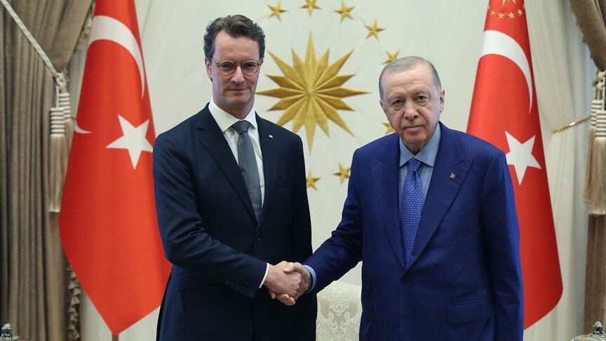 Cumhurbaşkanı Erdoğan, Almanya Kuzey Ren-Vestfalya Başbakanı Wüst'ü Kabul Etti