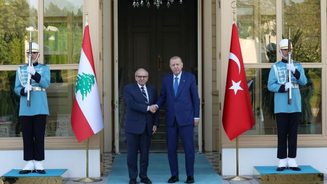 Cumhurbaşkanı Erdoğan Lübnan Başbakanı Salam'ı Kabul Etti