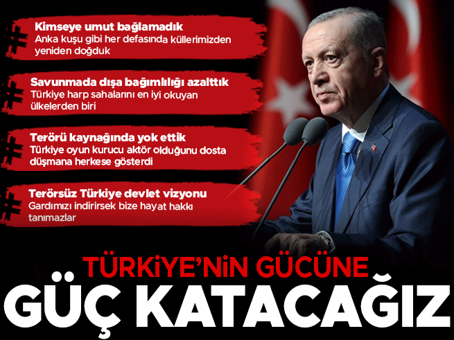 Cumhurbaşkanı Erdoğan: Milli Güvenlik Önceliğimiz