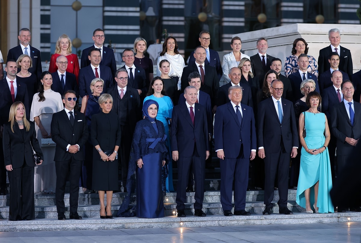 Cumhurbaşkanı Erdoğan'dan NATO liderlerine Beştepe ziyafeti