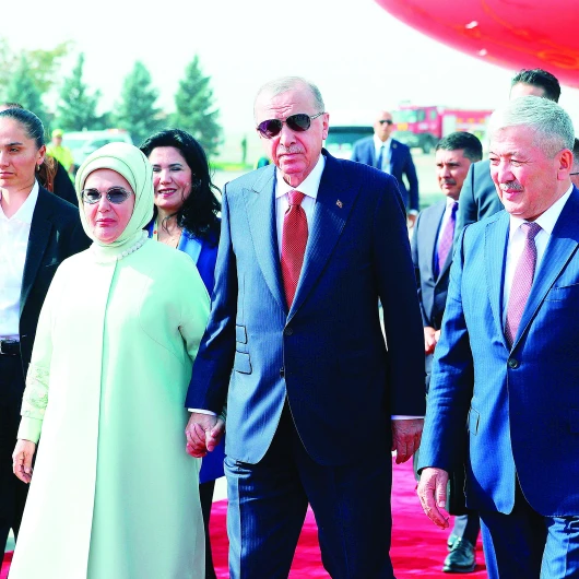 Cumhurbaşkanı Erdoğan Şanghay Zirvesi için Bişkek'te