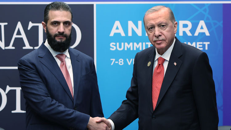 Cumhurbaşkanı Erdoğan, Suriyeli mevkidaşı Şara ile görüştü