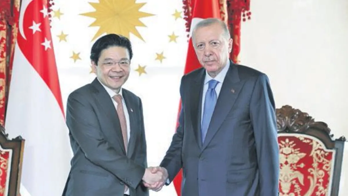 Cumhurbaşkanı Erdoğan, Singapur Başbakanı Wong'u Dolmabahçe'de Kabul Etti