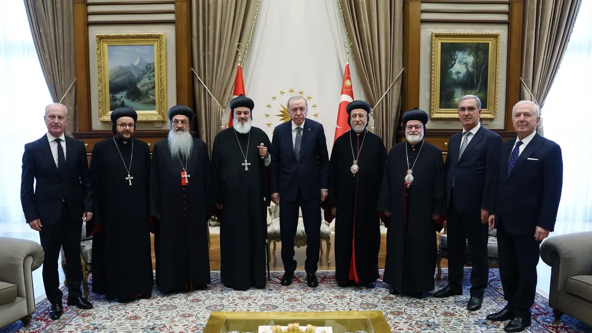 Cumhurbaşkanı Erdoğan, Süryani Patriği Efrem Kerim'i Kabul Etti