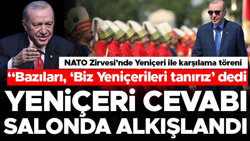 Erdoğan'dan Mehter Marşı çıkışı: Yeniçeri cevabı alkış topladı