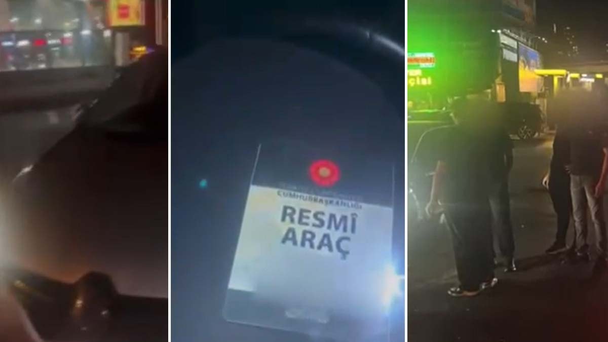 Cumhurbaşkanlığı Çakarlı Aracı Maslak'ta Kaza Yaptı