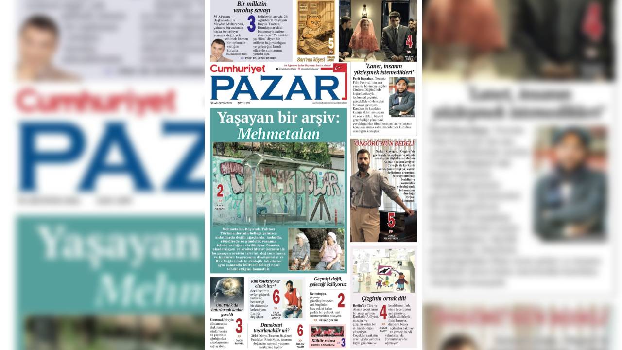Cumhuriyet Pazar'ın 1899. Sayısı Raflarda: Zihin Açan Röportajlar ve Zengin İçerik
