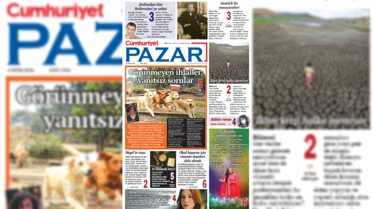 Cumhuriyet Pazar 1904. sayı: Söyleşiler ve yazılarla dolu