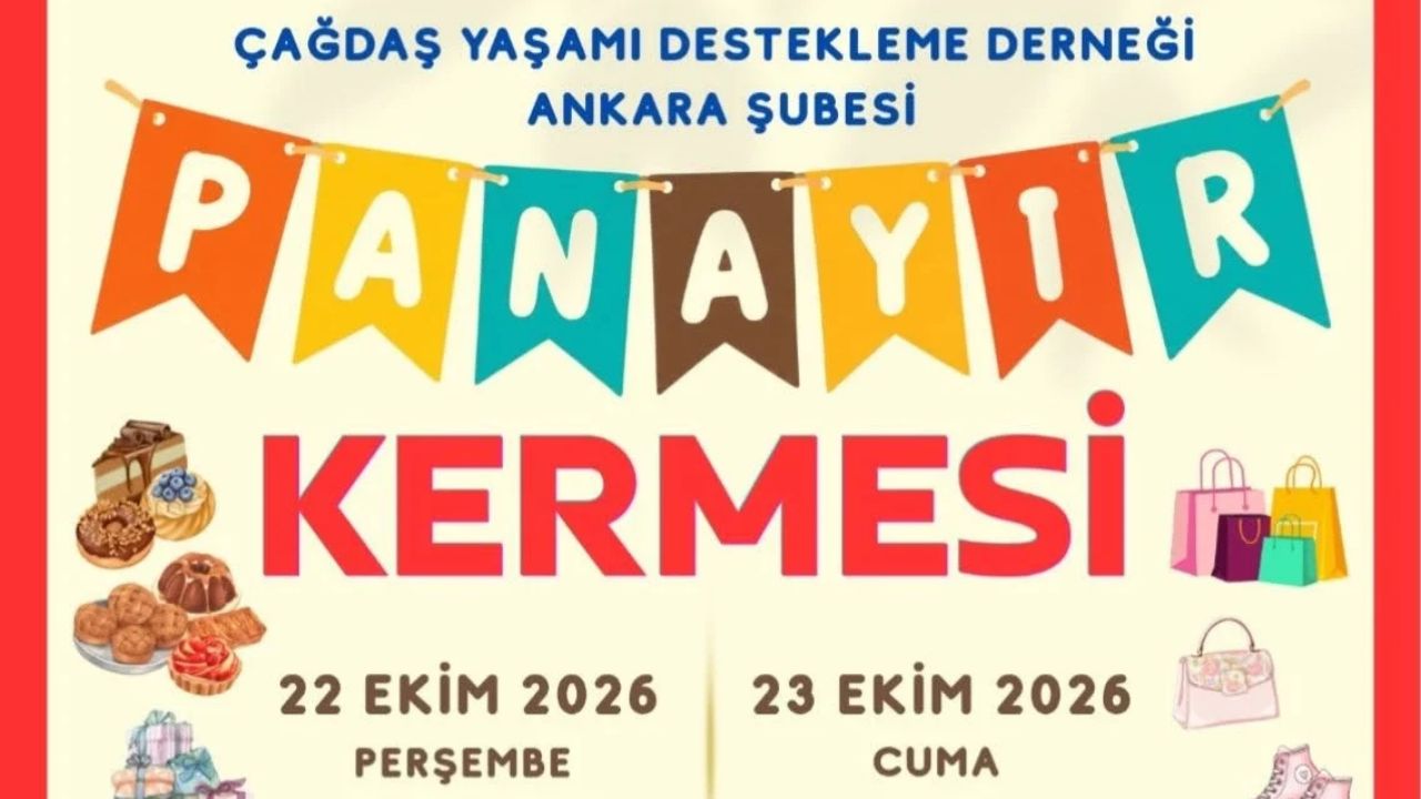 ÇYDD Ankara Şubesi'nden 'Panayır Kermesi