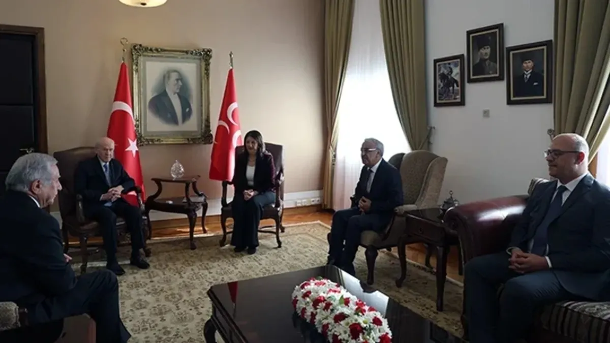 DEM İmralı Heyeti MHP Lideri Bahçeli'yi Ziyaret Etti