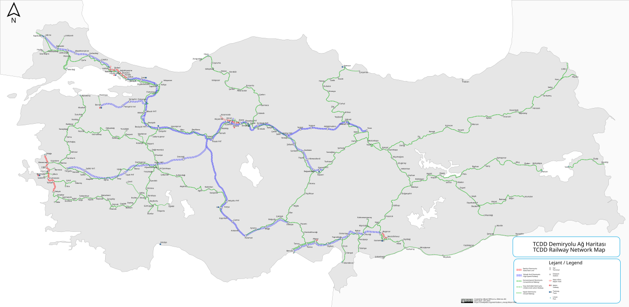 Demir Yolu Hat Uzunluğu 2025'te 14 Bin 913 Kilometreye Ulaşacak