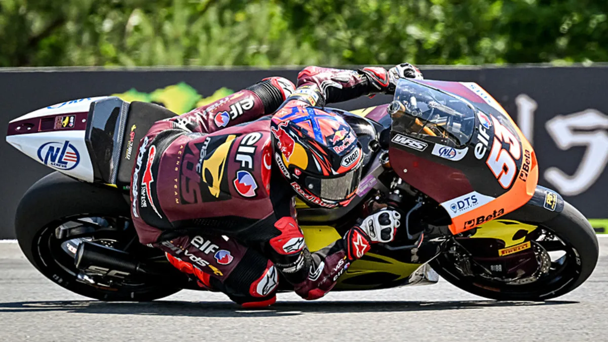 Deniz Öncü, Hollanda'da Moto2 yarışını tamamlayamadı