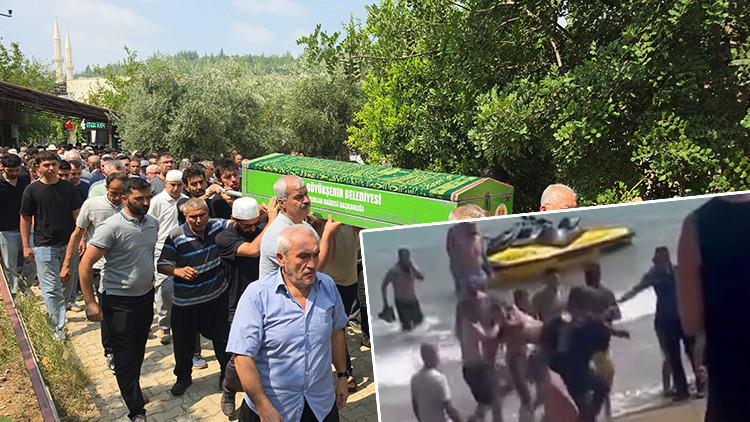 Denizde Akıntıya Kapılan 16 Yaşındaki Kerem Can Son Yolculuğuna Uğurlandı